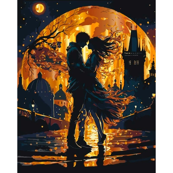 Картина по номерам Встреча под луной (40х50 см), бренду Art Craft - KUBIX