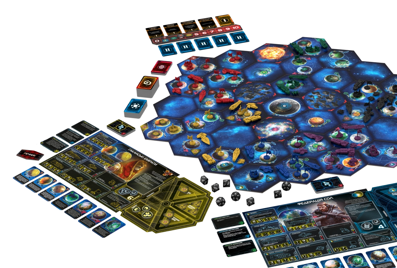 Настольная игра Сумерки империи. Четвертое издание (Twilight Imperium: Fourth Edition), бренду Geekach Games, для 3-6 гравців, час гри > 60мин. - 3 - KUBIX 