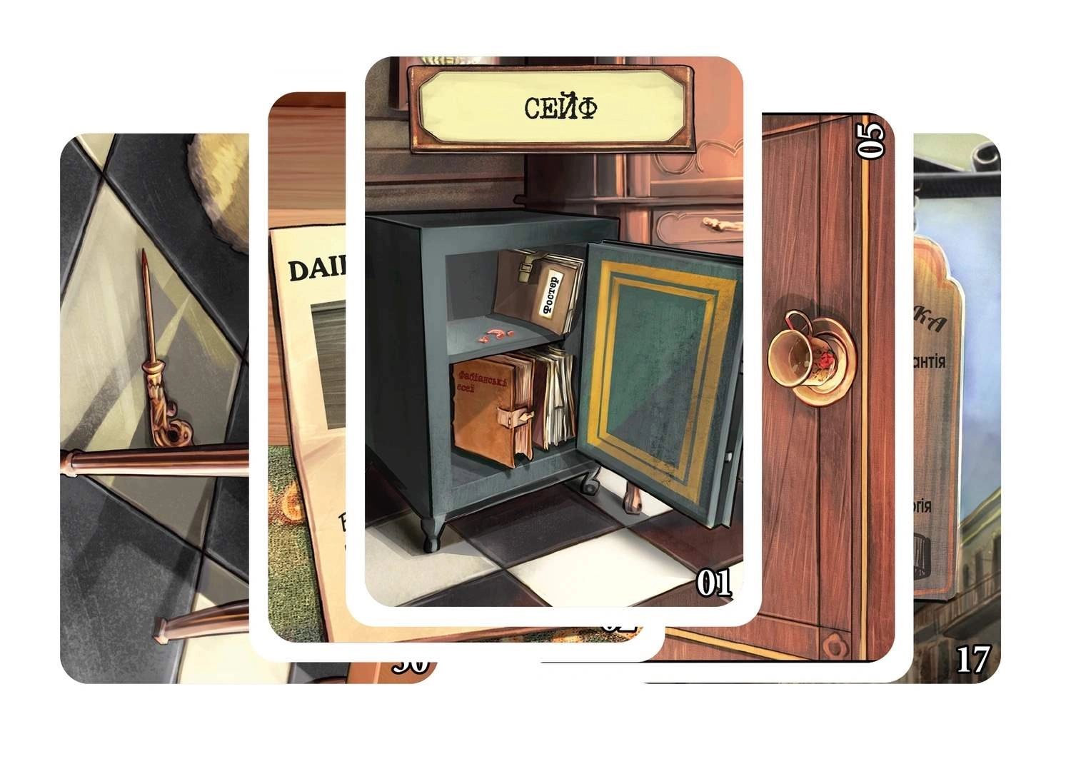 Настільна гра Шерлок. Фабіанські есеї (Sherlock: Ensayos Fabianos), бренду Geekach Games, для 1-8 гравців, час гри < 60хв. - 3 - KUBIX 