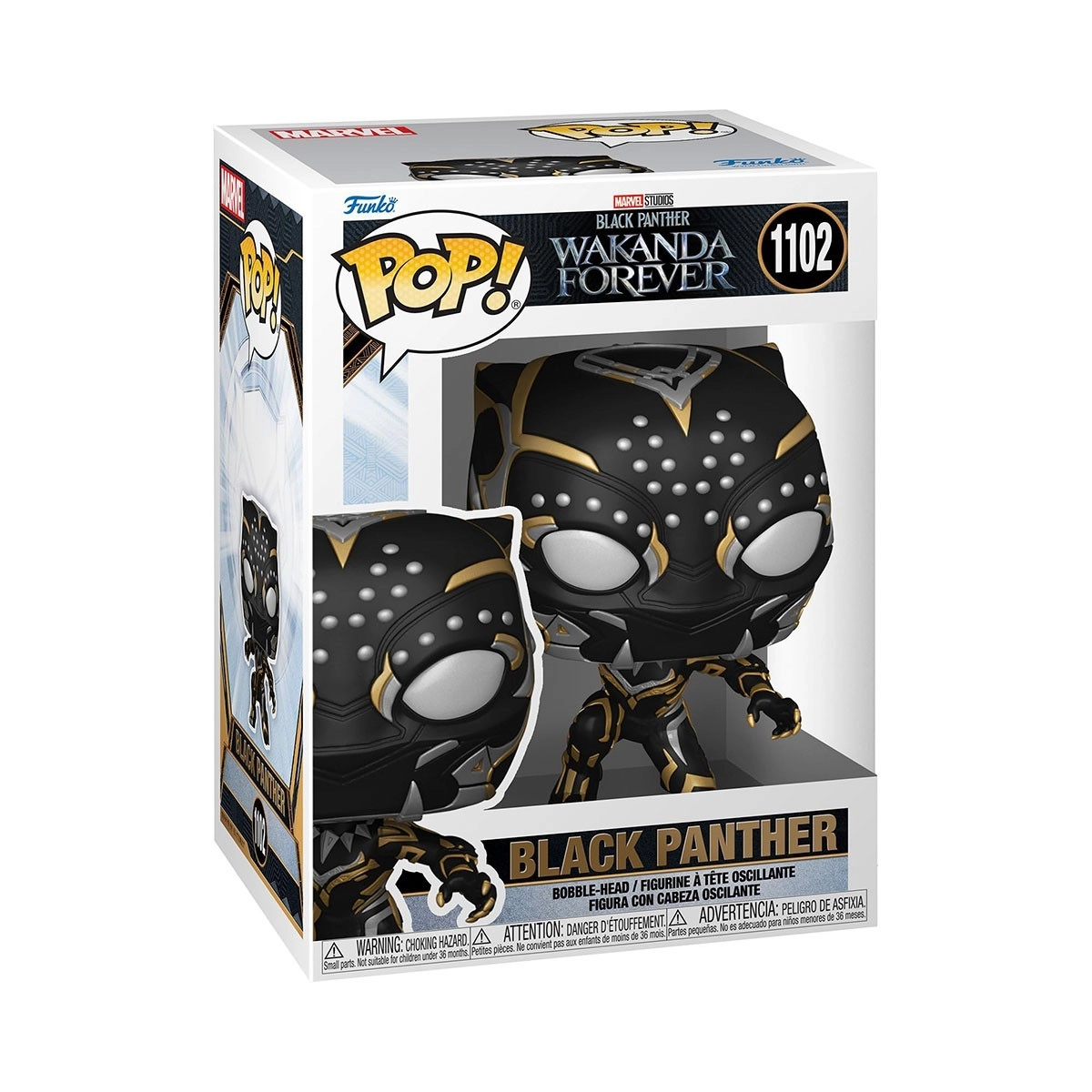 Игровая фигурка FUNKO POP! ЧЕРНАЯ ПАНТЕРА (Black Panther) Marvel. Wakanda Forever #1102, бренду Funko - 6 - KUBIX 