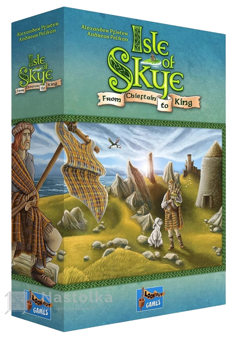 Настільна гра Isle of Skye: From Chieftain to King (Острів Скай: Від вождя до короля) (EN), бренду Lookout Games, для 2-5 гравців, час гри < 30хв. - KUBIX
