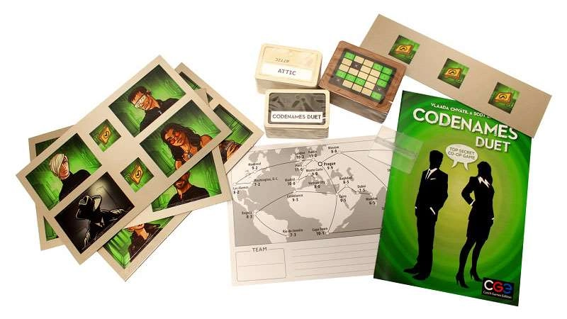 Настільна гра Codenames: Duet (Кодові Імена: Дует) (EN), бренду Czech Games Edition, для 2-2 гравців, час гри < 30мин. - 2 - KUBIX 