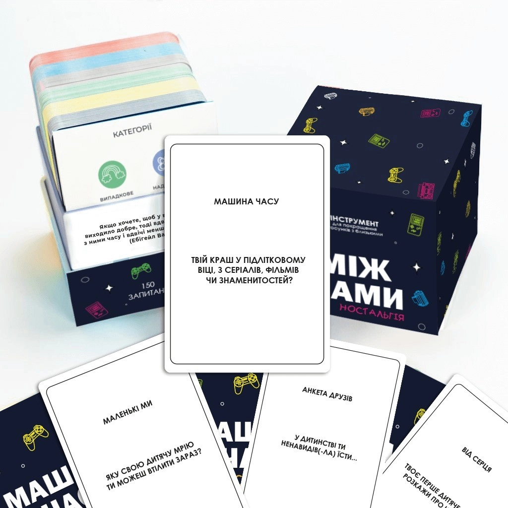 Настільна гра Між Нами: Ностальгія, бренду Memo Games, для 2-8 гравців, час гри < 30хв. - 3 - KUBIX 