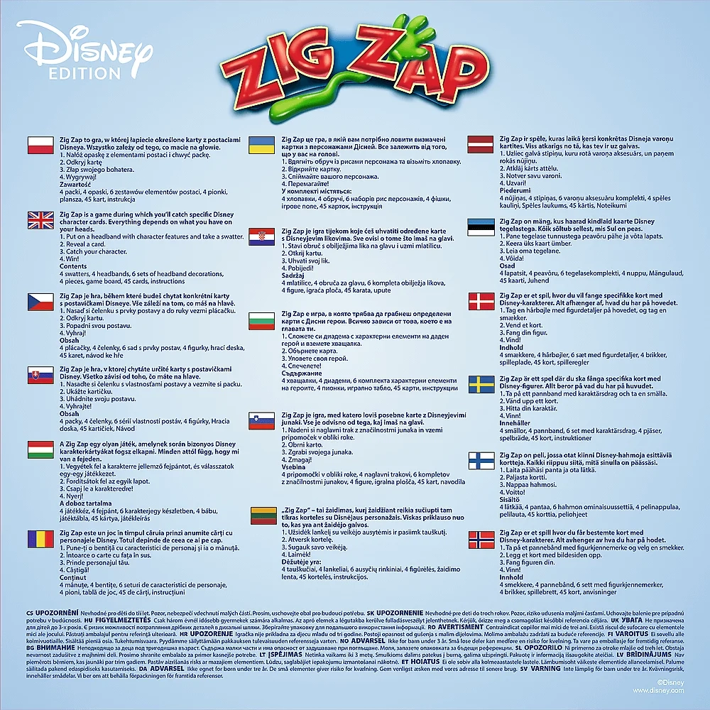 Настільна гра Зіг - Зап. Дісней (Zig Zap Disney), бренду Trefl, для 2-4 гравців, час гри < 30хв. - 2 - KUBIX 