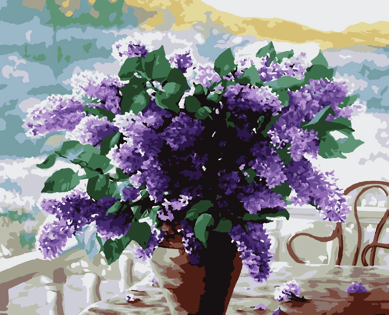 Картина за номерами Букет бузку (40х50 см), бренду Artissimo - KUBIX