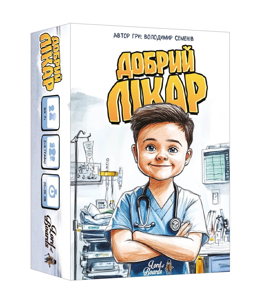 Настільна гра Добрий лікар, бренду Lord of Boards, для 2-4 гравців, час гри < 30хв. - KUBIX