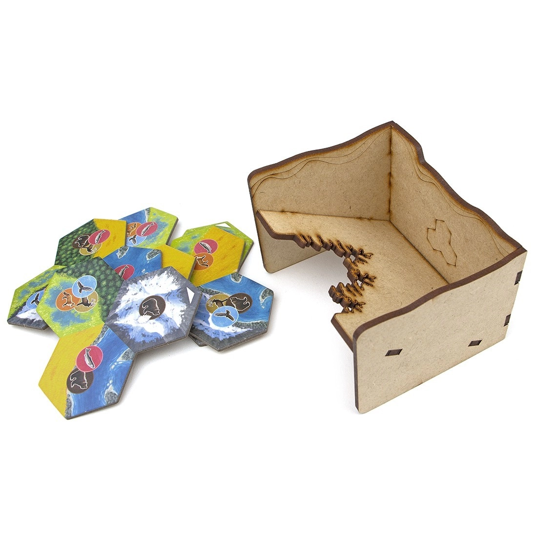 Органайзер для настольной игры Cascadia (Cascadia organizer), бренду Tower Rex - 6 - KUBIX 