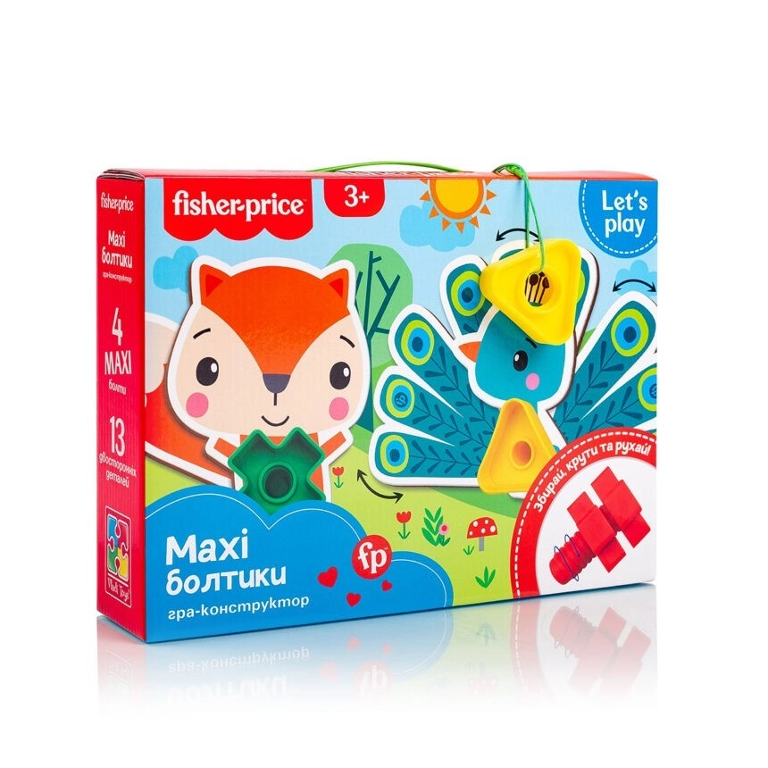 Конструктор-игра Maxi-гаечки (Fisher-Price), бренду Vladi Toys, для 1-1 гравців - KUBIX