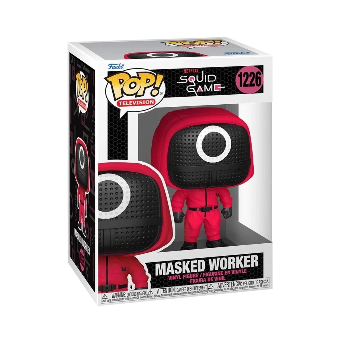 Игровая фигурка FUNKO POP! КРАСНЫЙ СОЛДАТ В МАСКЕ (Masked Worker) Squid Games #1226, бренду Funko - 5 - KUBIX 