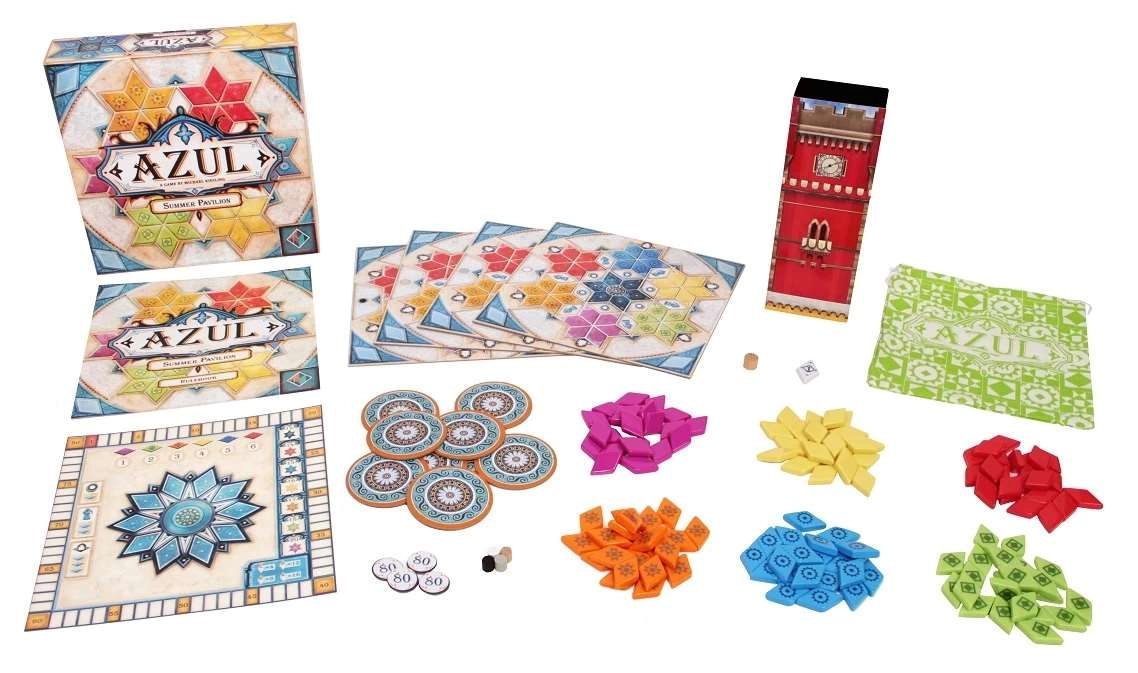 Настольная игра Азул. Летний павильон (Azul: Summer Pavilion) (EN), бренду Next Move Games, для 2-4 гравців, час гри < 30мин. - 3 - KUBIX 