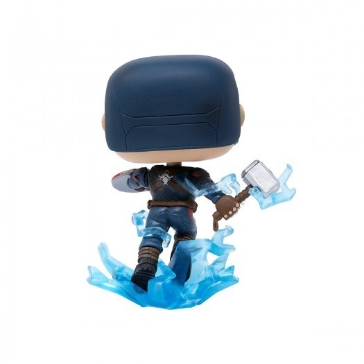 Игровая фигурка FUNKO POP! Капитан Америка с молотом Мьёльниром Marvel. Avengers Endgame #573, бренду Funko - 4 - KUBIX 