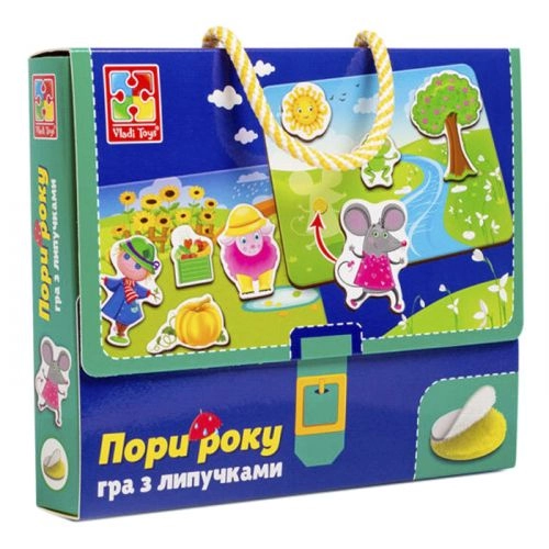Настольная игра Времена года (с липучками), бренду Vladi Toys, для 1-1 гравців - KUBIX
