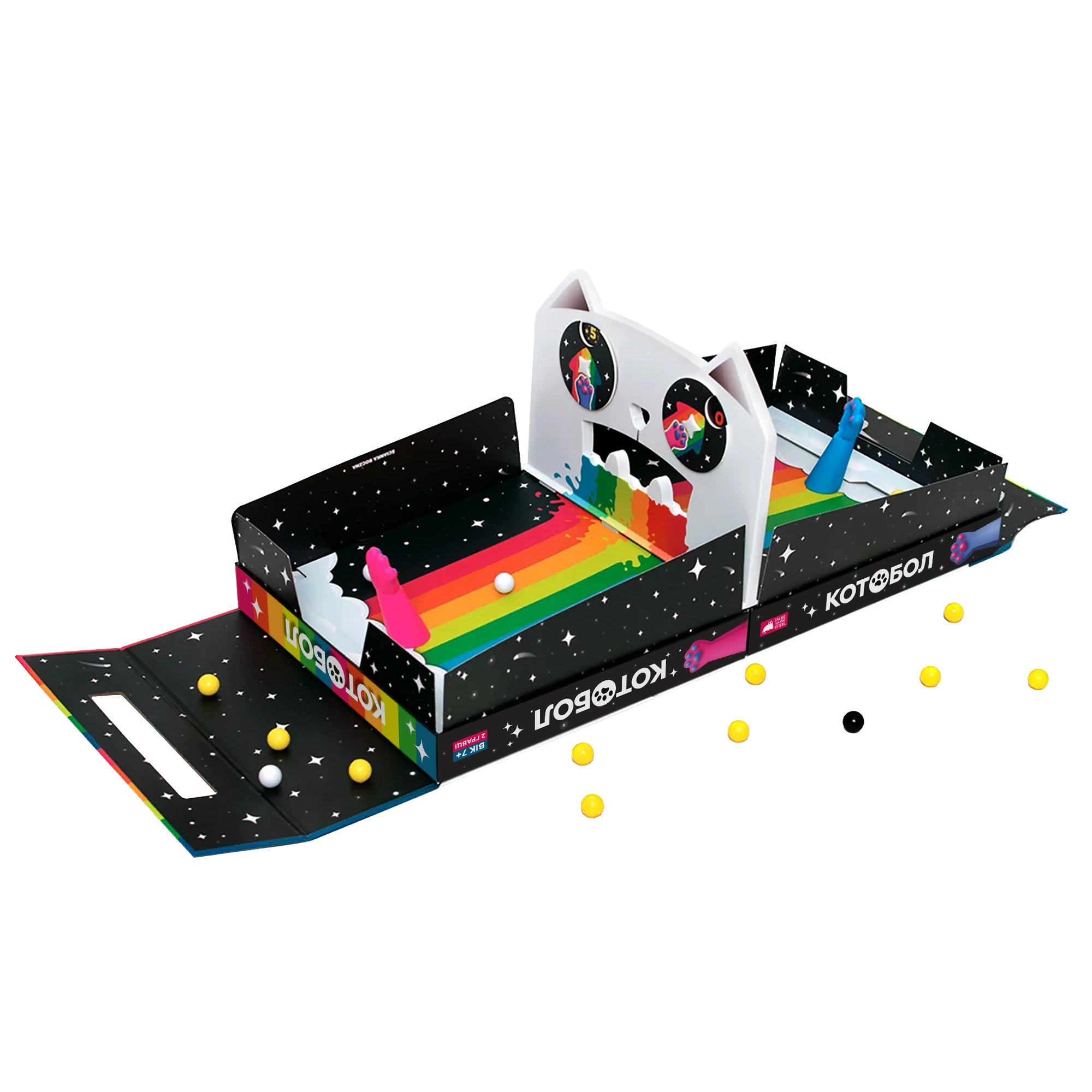 Настольная игра Котобол (A Game of Cat & Mouth), бренду Rozum, для 2-2 гравців, час гри < 30мин. - 5 - KUBIX 
