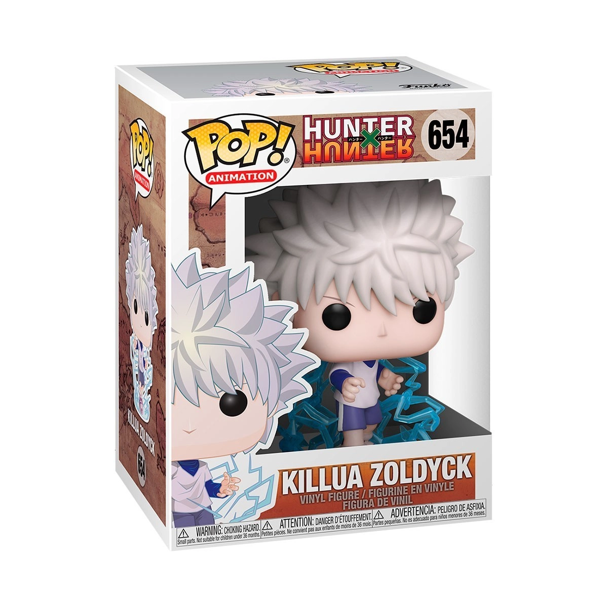 Игровая фигурка FUNKO POP! КИЛУА ЗОЛДИК (Killua Zoldyck) Hunter x Hunter: #654, бренду Funko - 3 - KUBIX 