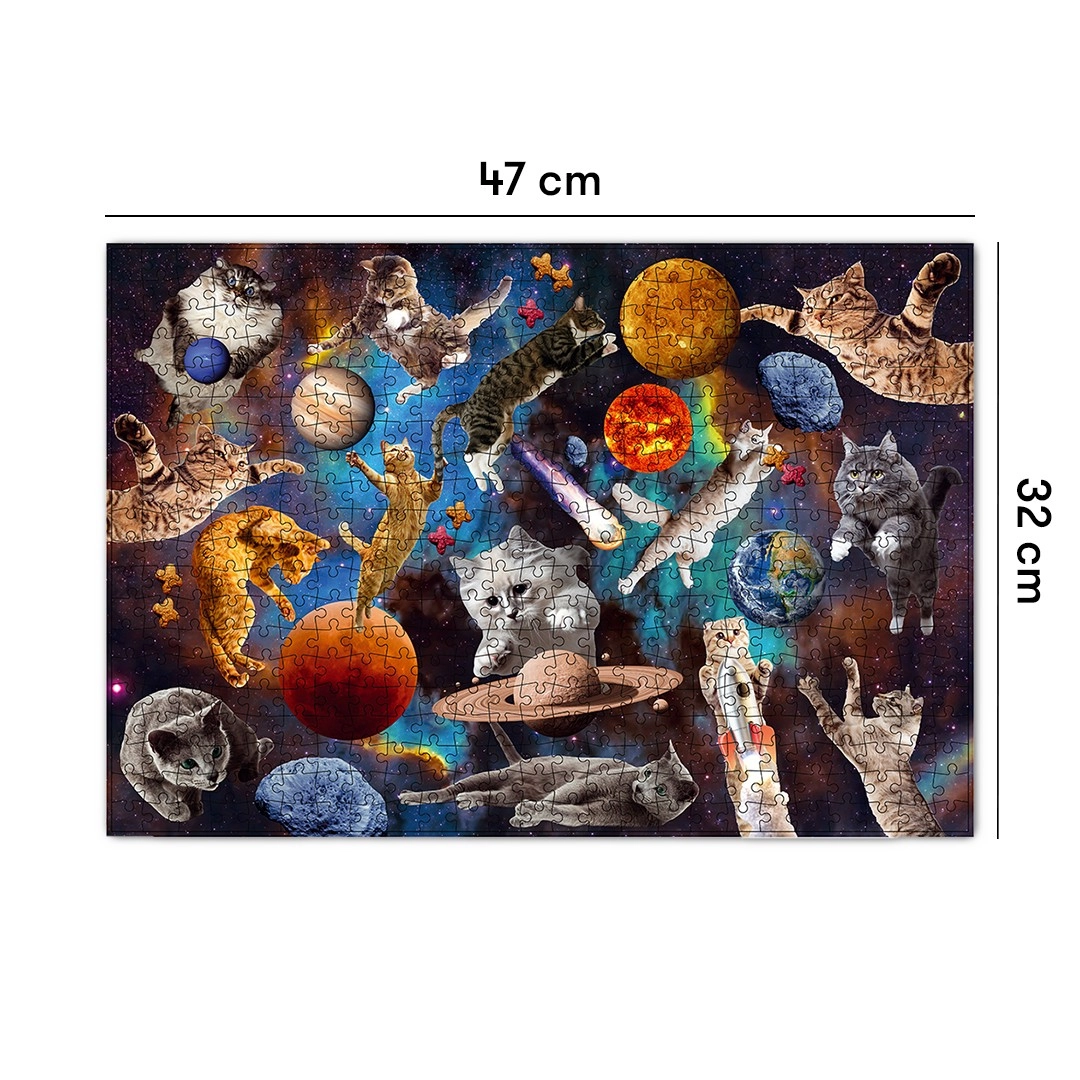Пазл Коти у відкритому космосі (500 шт.), бренду ORNER - 3 - KUBIX 