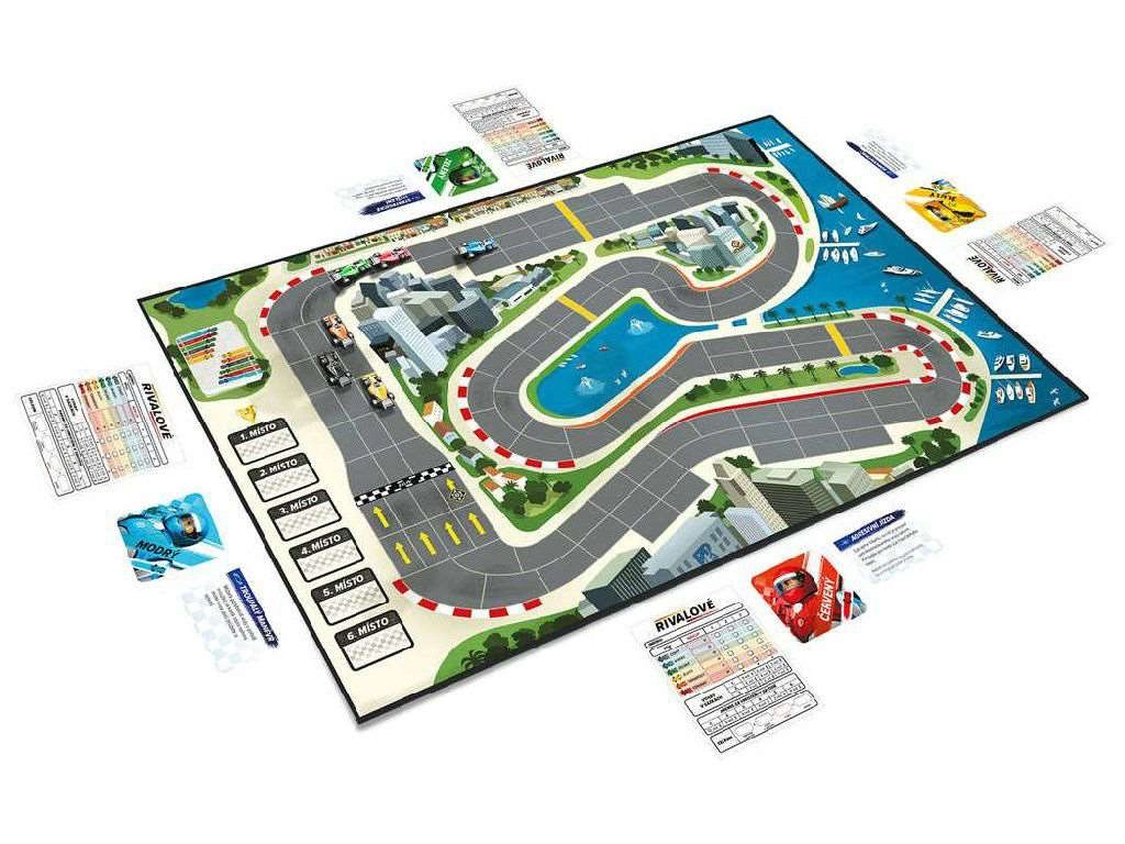 Настільна гра Формула Швидкості (Downforce) (EN), бренду Restoration Games, для 2-6 гравців, час гри < 30хв. - 3 - KUBIX 