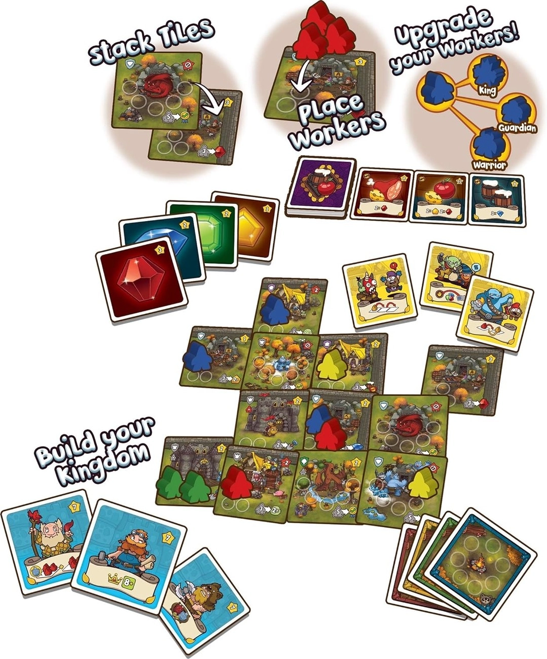 Настольная игра Dwar7s Fall 3-е издание (Гномы) (EN), бренду Iello, для 2-4 гравців, час гри < 60мин. - 4 - KUBIX 
