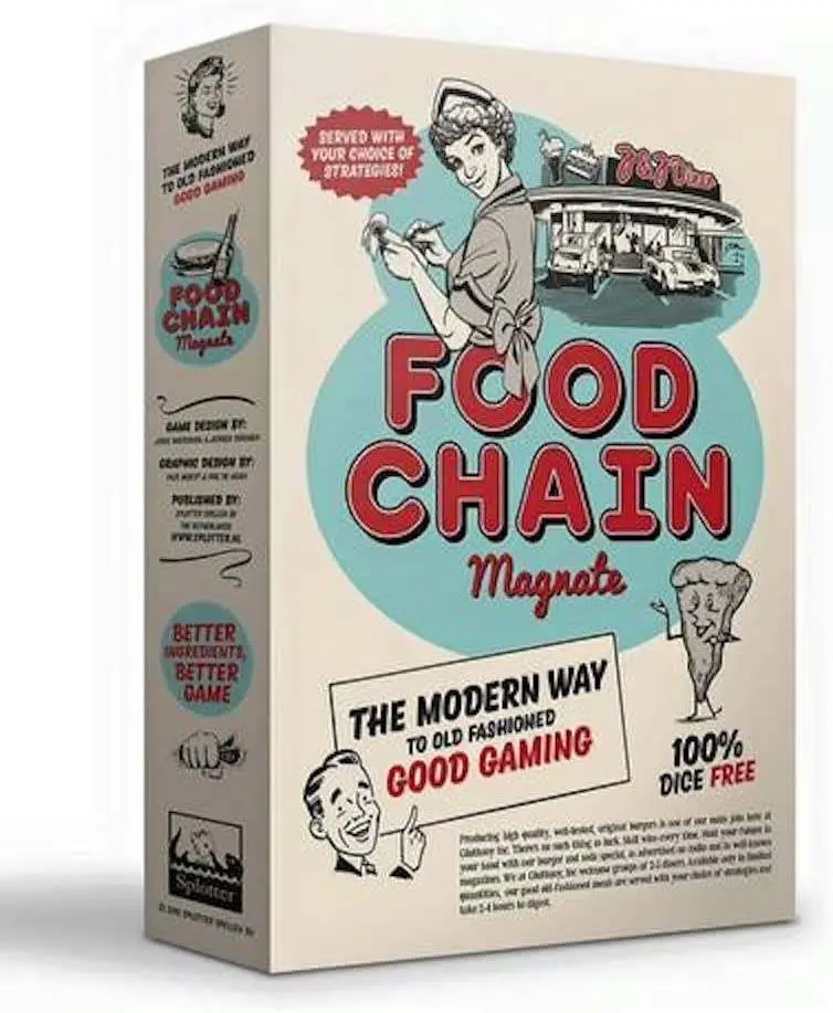 Настільна гра Food Chain Magnate (ФастФуд Магнат) (EN), для 2-5 гравців, час гри > 60хв. - KUBIX
