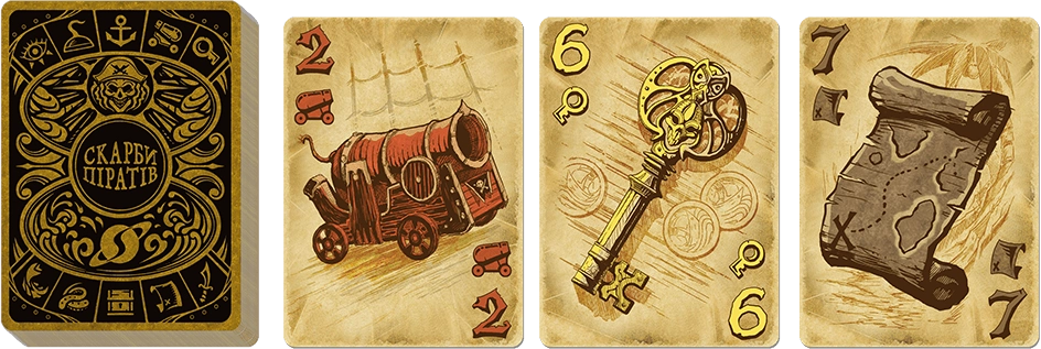 Настільна гра Скарби піратів. Повне видання (Dead Man's Draw), бренду Games 7Days, для 2-4 гравців, час гри < 30хв. - 4 - KUBIX 