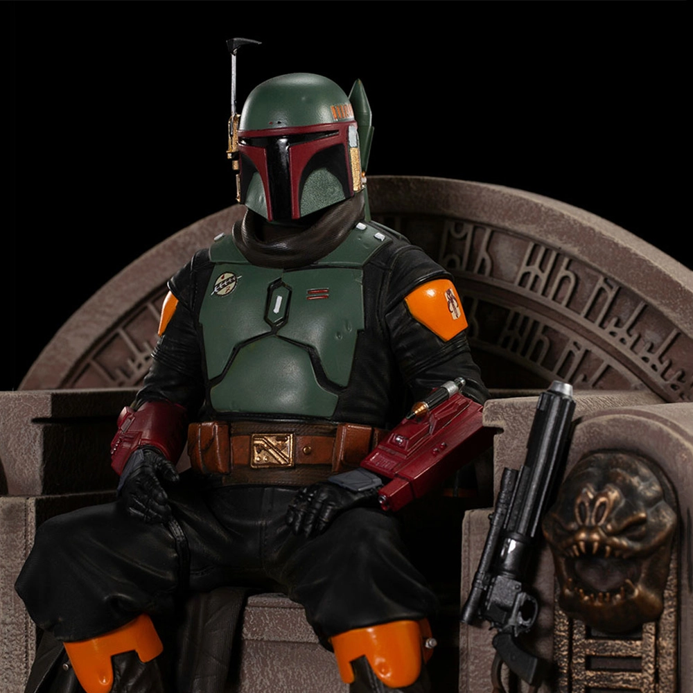 Статуетка Бобб Фетт на троні. Зоряні війни (STAR WARS Boba Fett on Throne) - 8 - KUBIX 