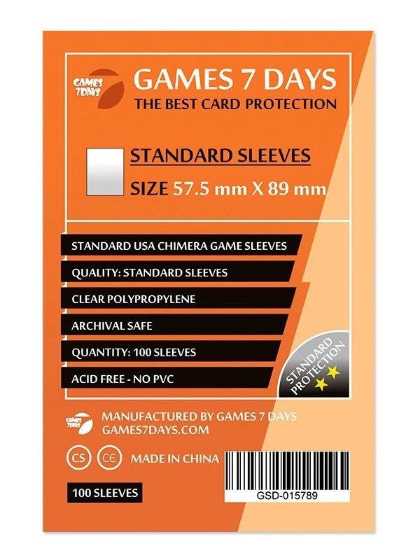 Протекторы Standard USA Chimera (57.5 x 89 мм 100 шт) , бренду Games 7Days - KUBIX