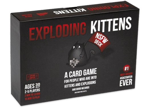 Настільна гра Вибухові Кошенята. Розпусна версія (Exploding Kittens. NSFW PACK) (EN), бренду Exploding Kittens, для 2-5 гравців, час гри < 30хв. - KUBIX