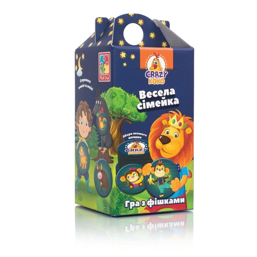 Настольная игра Веселая семейка, бренду Vladi Toys, для 2-4 гравців - KUBIX