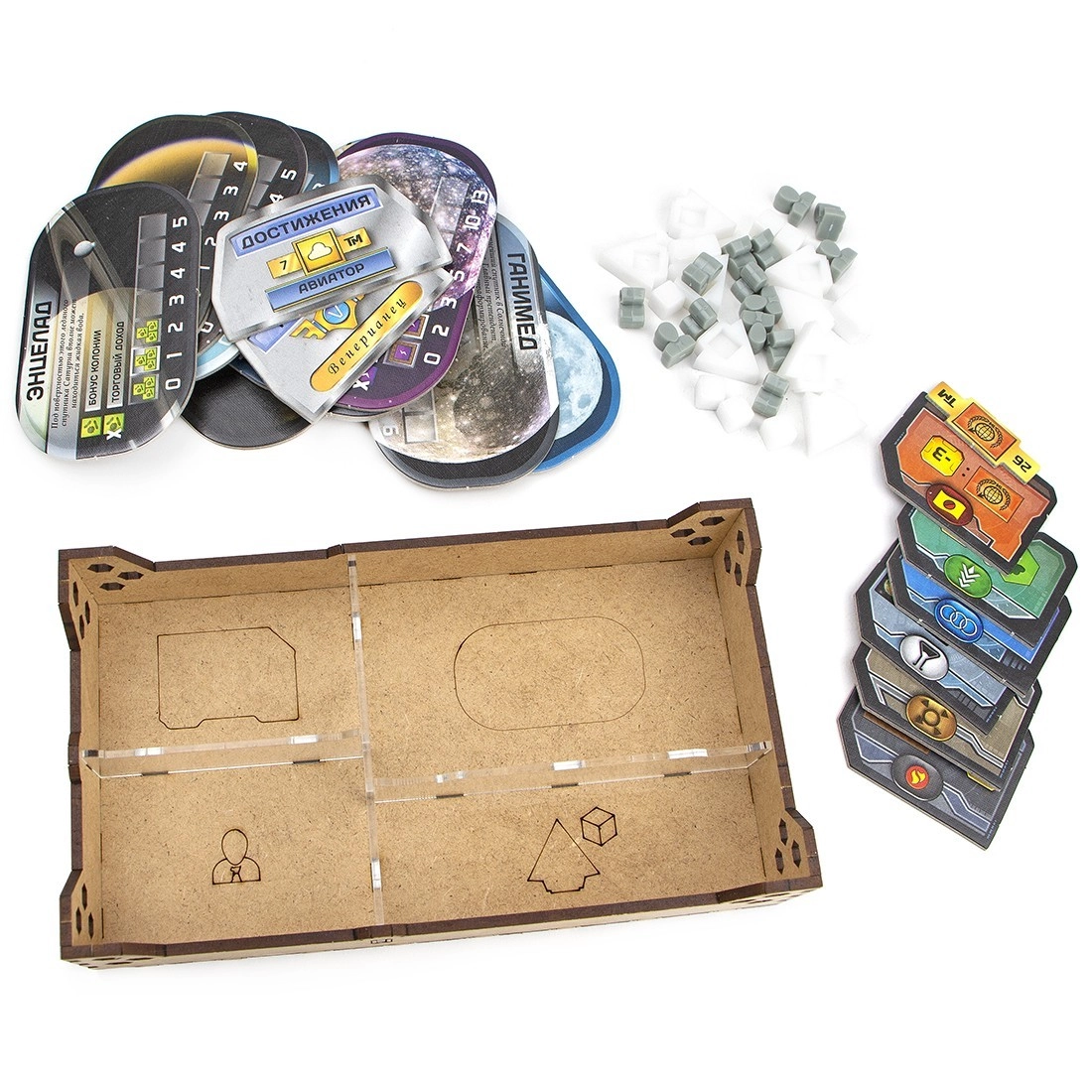 Органайзер для настольной игры Тераформирование Марса (Organizer for boardgame Terraforming Mars), бренду Tower Rex - 6 - KUBIX 
