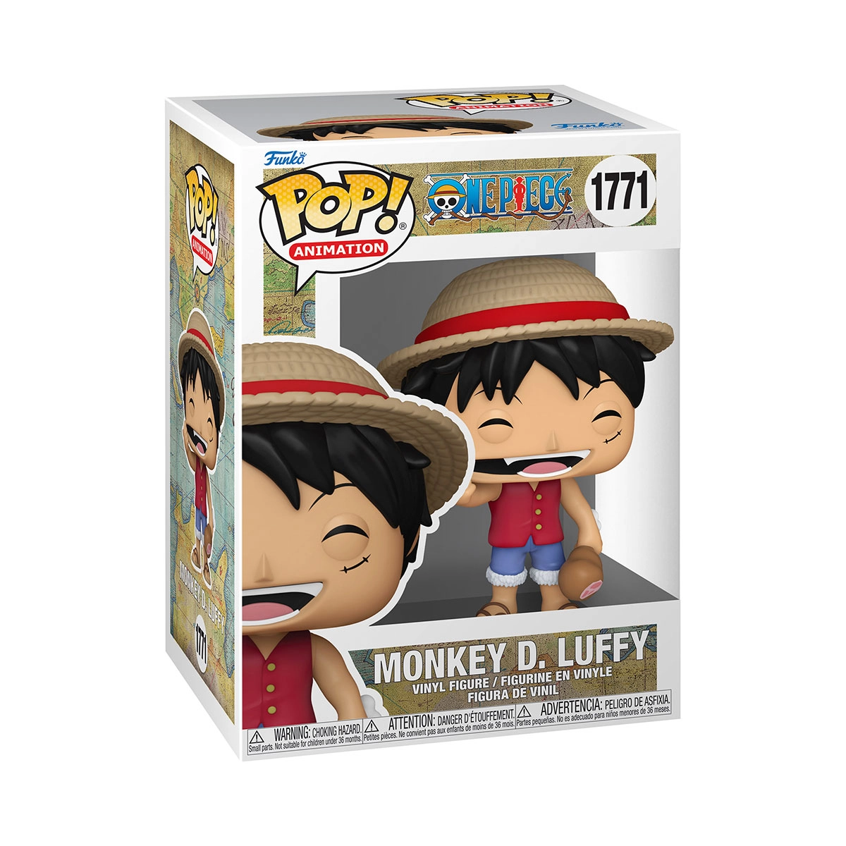 Ігрова фігурка Funko POP! Луффі, що посміхається (Monkey D. Luffy with Meat) One Piece: #1771, бренду Funko - KUBIX