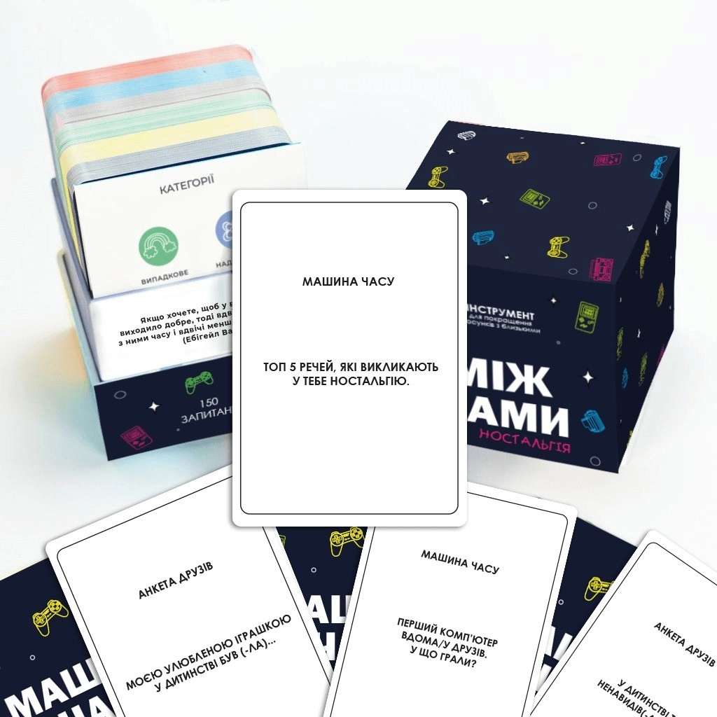 Настільна гра Між Нами: Ностальгія, бренду Memo Games, для 2-8 гравців, час гри < 30хв. - 5 - KUBIX 