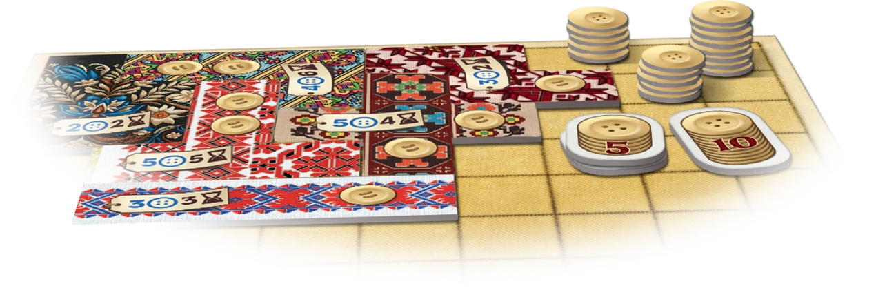 Настільна гра Печворк. Український фольклор (Patchwork), бренду Lord of Boards, для 2-2 гравців, час гри < 30хв. - 4 - KUBIX 