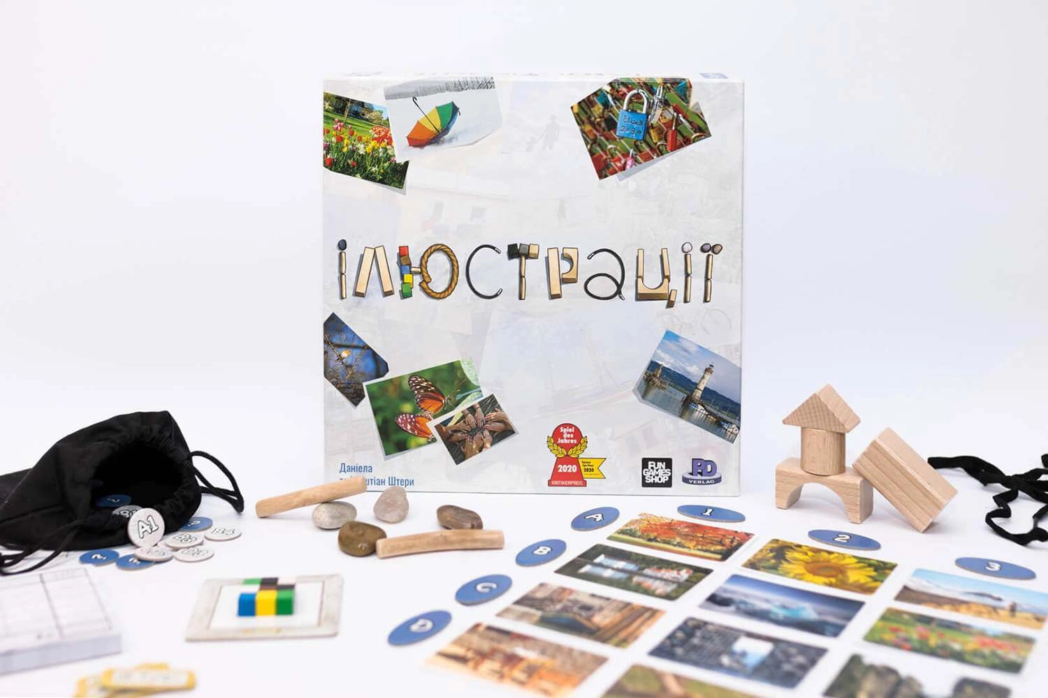 Настольная игра Илюстрации (Pictures), бренду Fun Games Shop, для 3-5 гравців, час гри < 30мин. - 3 - KUBIX 
