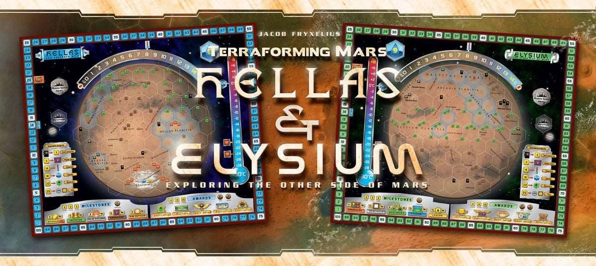 Настольная игра Тераформирование Марса: Эллада и Элизий (Terraforming Mars: Hellas & Elysium), бренду Kilogames, для 1-5 гравців, час гри > 60мин. - 5 - KUBIX 