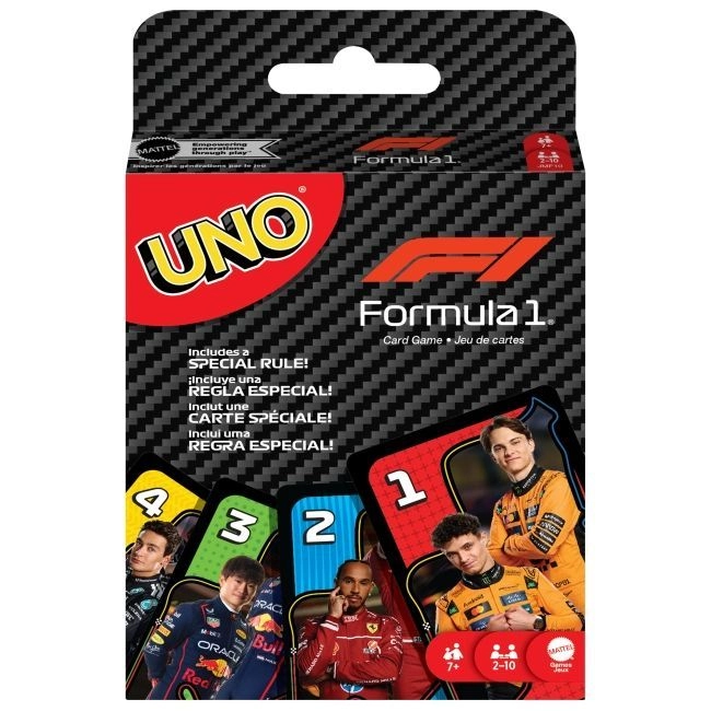 Купити Настільна гра Уно F1 (UNO F1), бренду Mattel - KUBIX Настільна гра Уно F1 (UNO F1), бренду Mattel, для 2-10 гравців, час гри < 30хв. - KUBIX