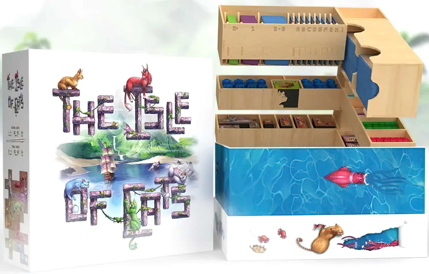 Остров кошек. Органайзер Big '2-minute' Box, бренду Geekach Games - KUBIX