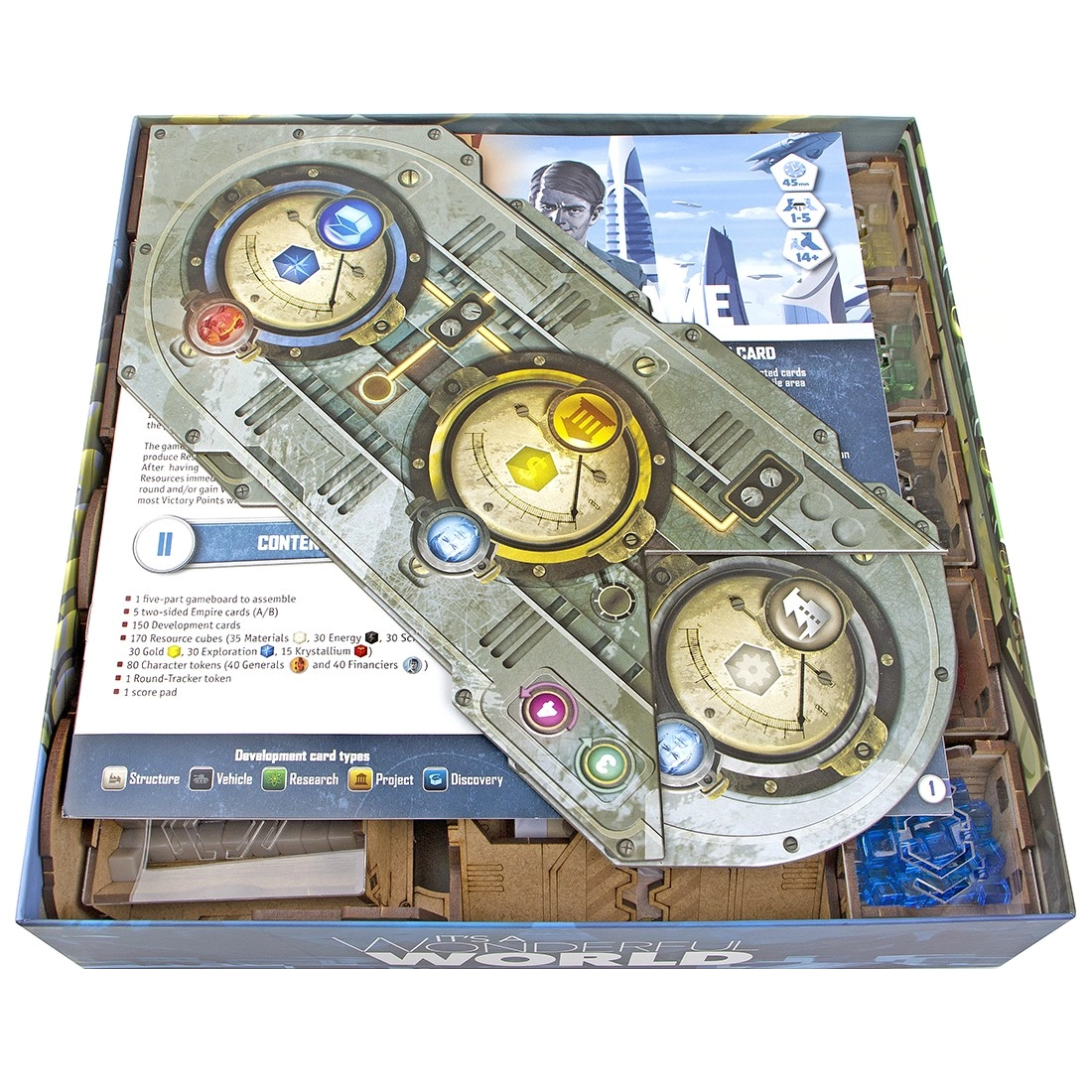 Органайзер для настільної гри Цей Дивовижний Світ (Organizer for boardgame It's a Wonderful World), бренду Tower Rex - 2 - KUBIX 