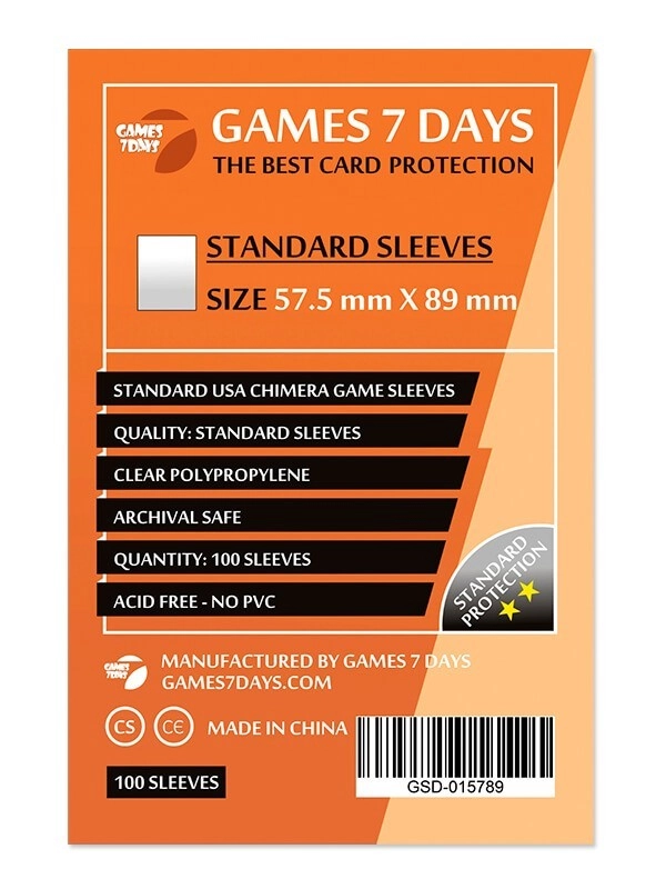Протектори Standard USA Chimera (57.5 x 89 мм 100 шт) , бренду Games 7Days - KUBIX