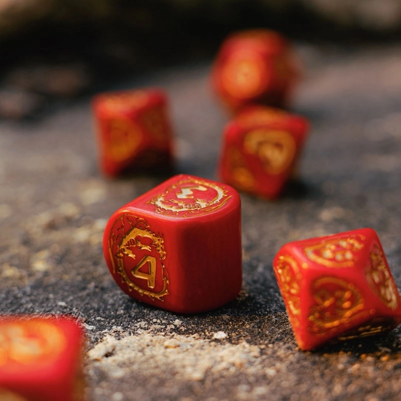 Набір кубиків Dragons Modern Dice Set: Ruby - 2 - KUBIX 
