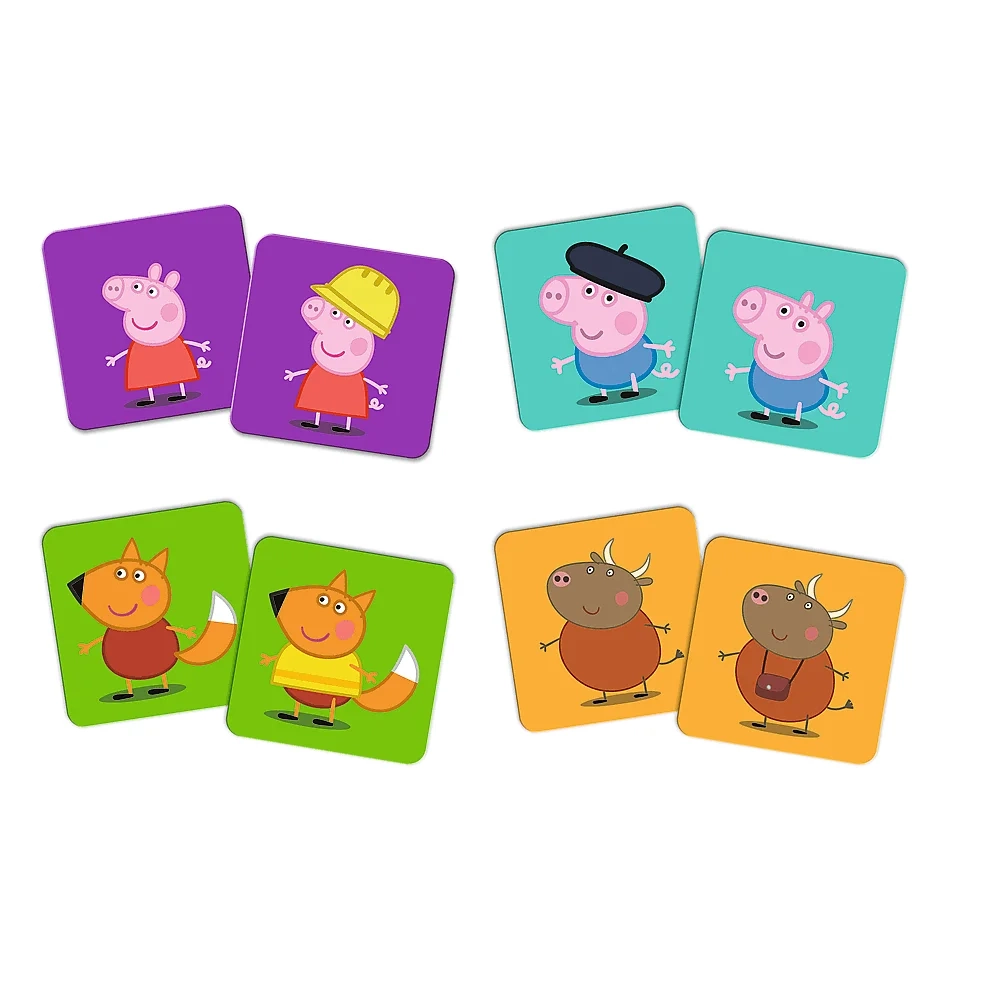 Настольная игра Мемос Свинка Пеппа (Memos classic&plus Peppa Pig), бренду Trefl, для 1-4 гравців, час гри < 30мин. - 2 - KUBIX 