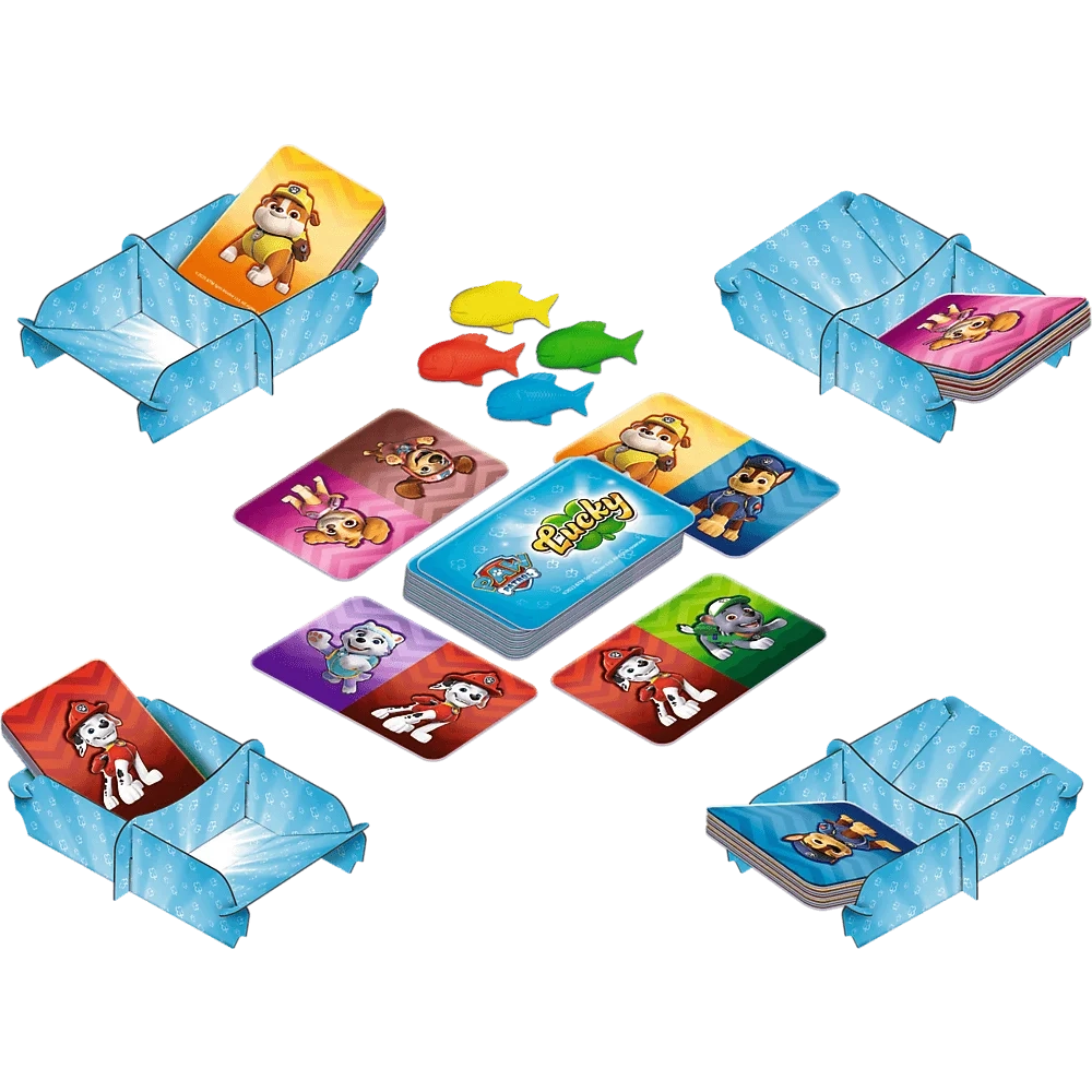 Настольная игра Счастливчик: Веселая команда (Lucky Paw Patrol), бренду Trefl, для 2-4 гравців, час гри < 30мин. - 5 - KUBIX 