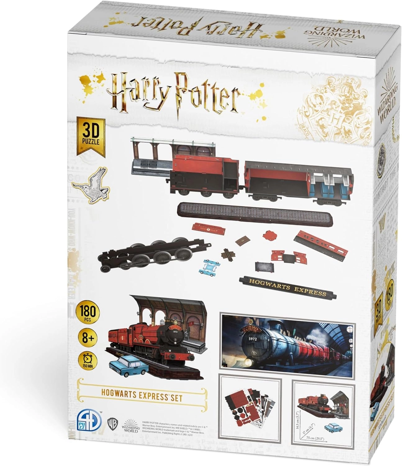 Гогвартский Экспресс Пазл 3D (Hogwarts Express Set 3D puzzle), бренду Trefl - 7 - KUBIX 
