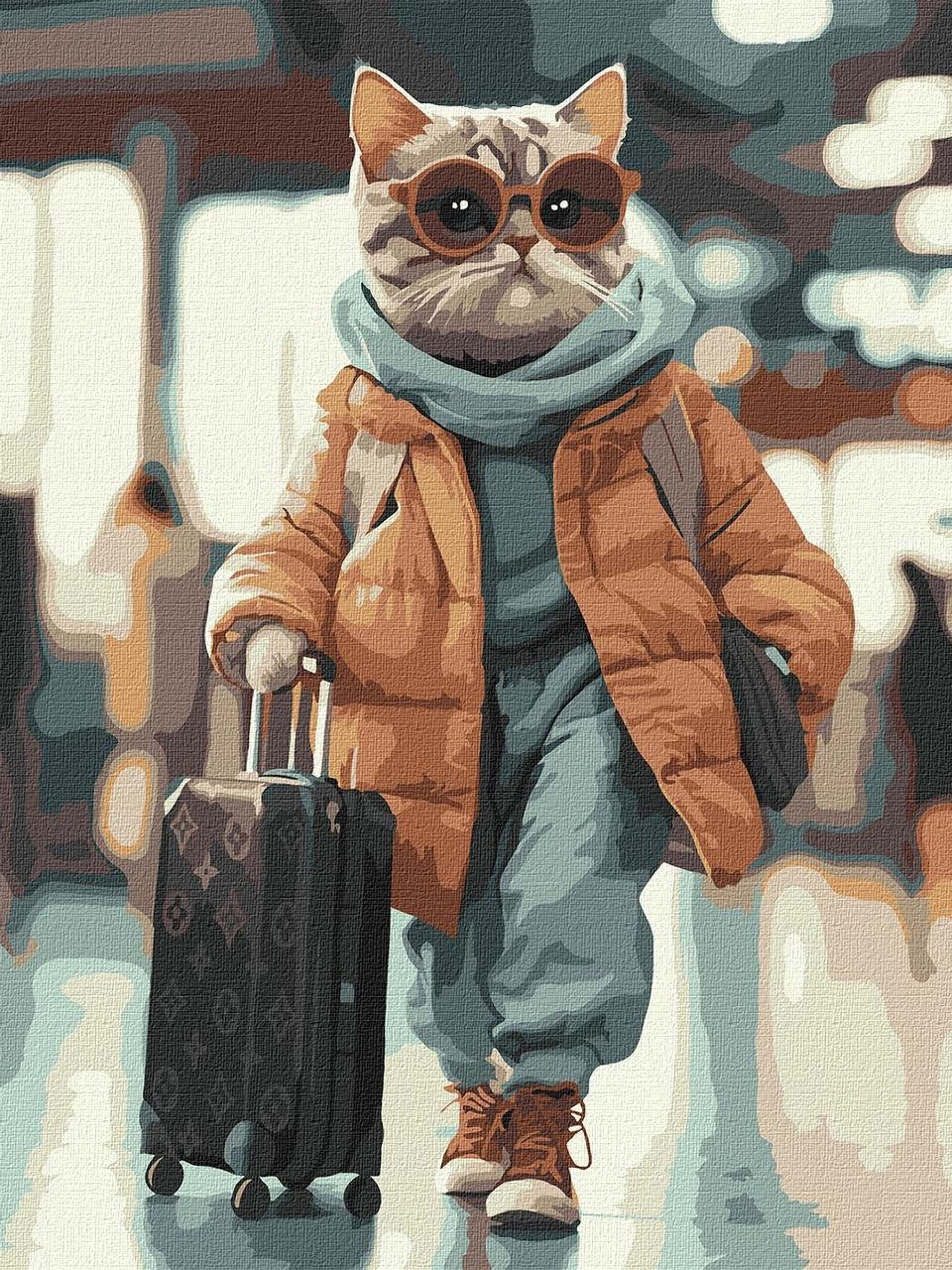 Картина по номерам Стильний пасажир (30х40 см), бренду Ідейка - KUBIX