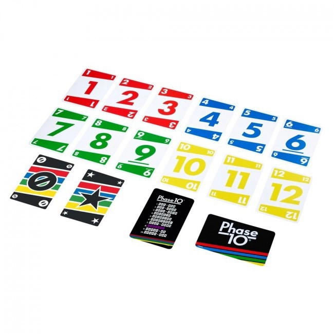 Настільна гра Фаза 10 (Phase 10), бренду Mattel, для 2-6 гравців, час гри < 30хв. - 2 - KUBIX 