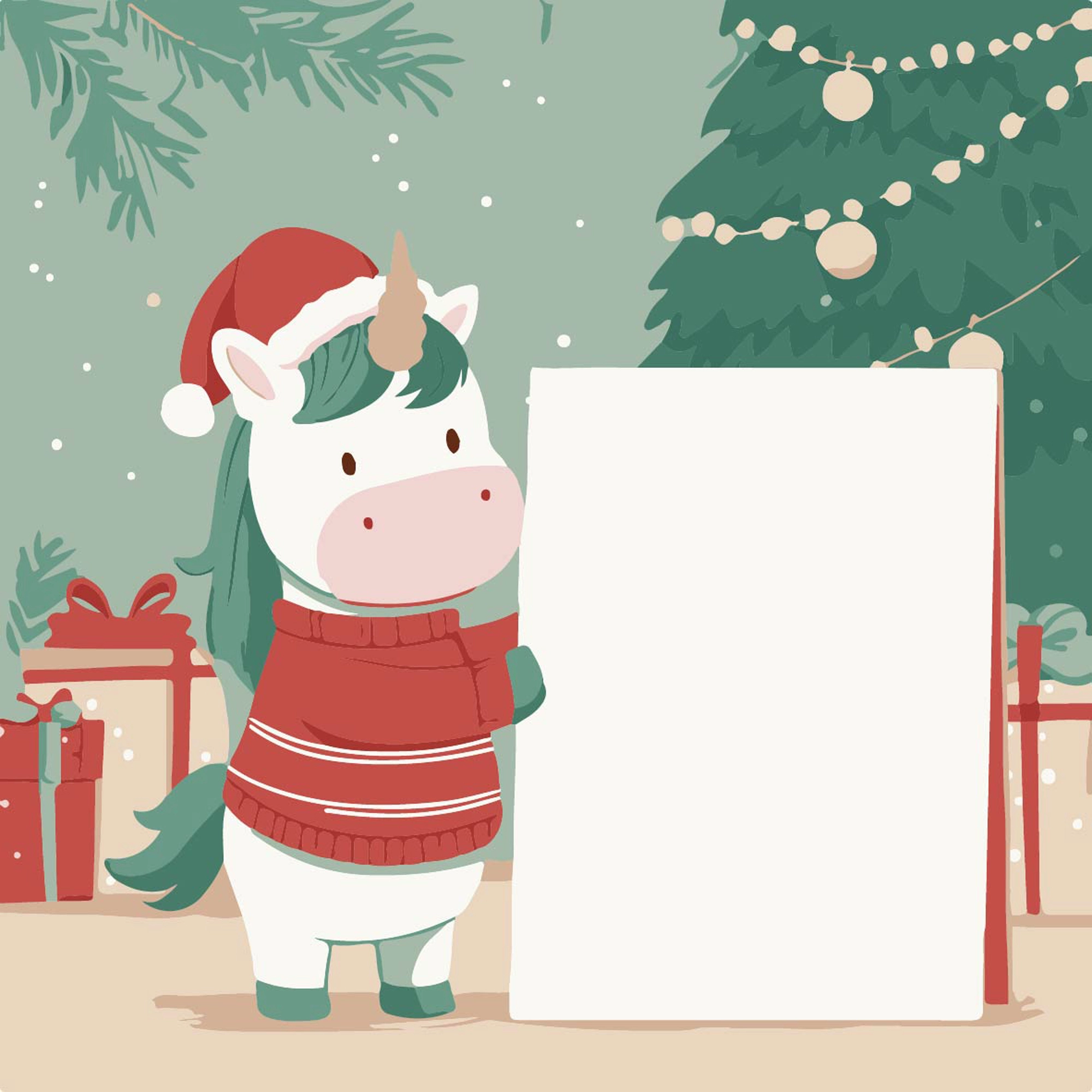 Картина по номерам Единорог с открыткой (20х20 см), бренду Strateg - KUBIX