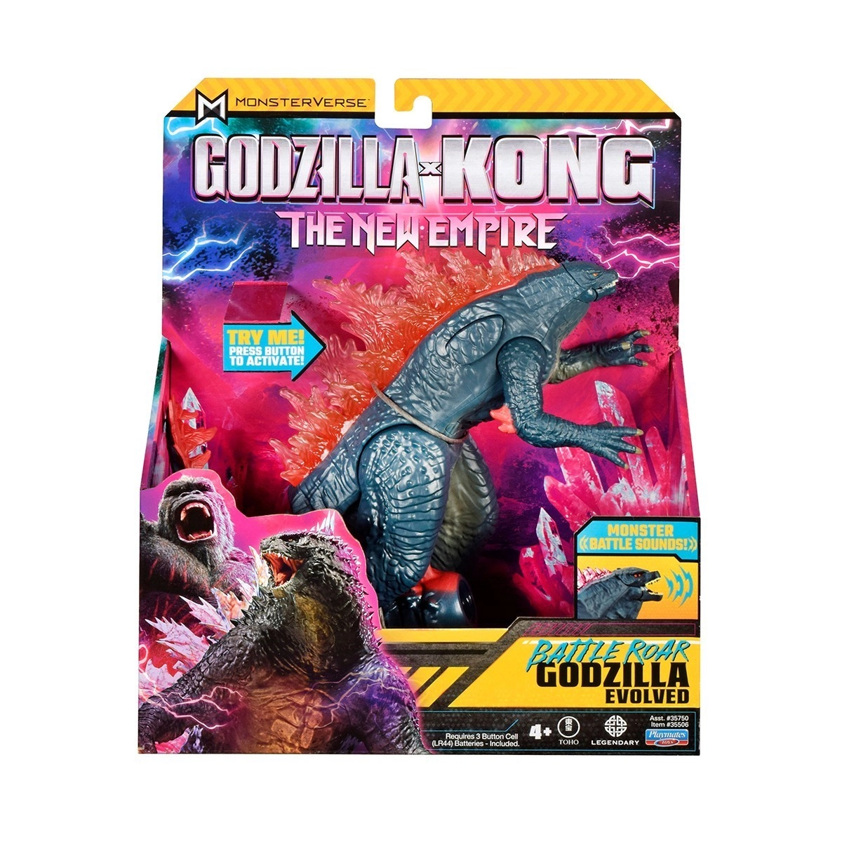 Фигурка GODZILLA X KONG – ГОДЗИЛЛА ГОТОВА К БОЮ (18 см), бренду MonsterVerse - 3 - KUBIX 
