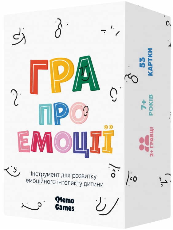 Настільна гра Гра про емоції, бренду Memo Games, для 2-2 гравців, час гри < 30хв. - KUBIX