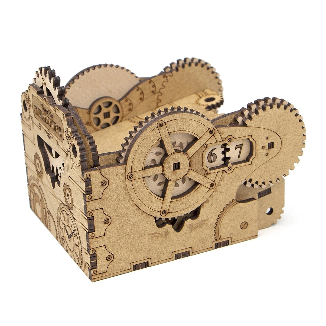 Органайзер для карт Steampunk Cardholder (Card Box Steampunk Cardholder), бренду Tower Rex - 3 - KUBIX 