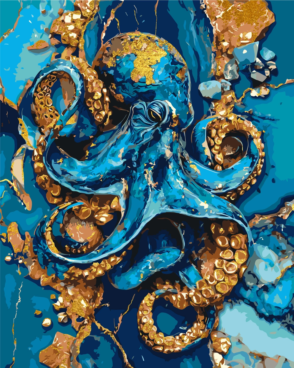 Картина по номерам Осьминог (40х50 см), бренду Origami - KUBIX