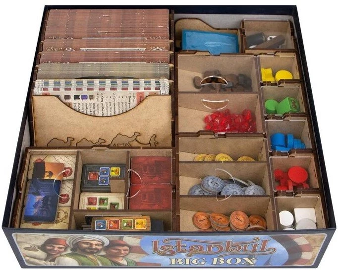  Органайзер для настільної гри Істанбул Big Box (Organizer for boardgame Istanbul Big Box), бренду Tower Rex - KUBIX