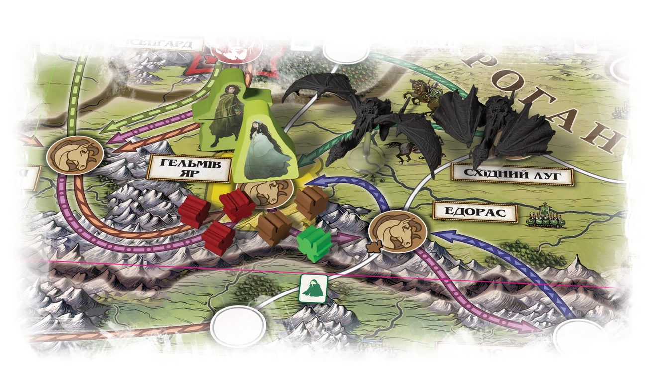 Настільна гра Володар Перснів. Доля братства (The Lord of the Rings: Fate of the Fellowship), бренду Geekach Games, для 1-5 гравців, час гри > 60хв. - 9 - KUBIX 